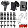 Base de Tornillo para Coche Clip en Forma de U Modificación de Coche Junta Rápida para Cables Parachoques Guardabarros Flor de Ciruelo Tornillo Autorroscante