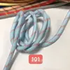 (Sem Ponta de Plástico) Alta Qualidade Ponto 108 Cores 5mm Pontos Brancos Saltitantes Núcleo de Poliéster Fio Fiado Corda Redonda Corda para Roupas Chapéu Corda para Calças