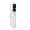 Botella de muestra de perfume de 2 ml en stock, botella pulverizadora de perfume mini, botella de perfume tipo prensa de bayoneta francesa, botella recargable