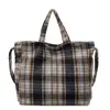 Bolsos para Mujer, Bolsos Tote de Gran Capacidad para el Trabajo, Nuevos y Modernos Bolsos de Hombro de Cuadros, Bolsos de Mano, Venta al por Mayor Transfronteriza de Bolsos para Mujer