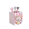Porta-Canetas Quadrado Fofo de Comida Cartoon Ji Yi Rilakkuma Caixa de Armazenamento de Mesa Dormitório de Estudante Balde de Armazenamento para Pincéis de Maquiagem