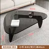 Mesa de centro de cristal, sala de estar, apartamento pequeño, moderno, minimalista, lujo ligero, mesa pequeña, creativa, mesa de centro de moda