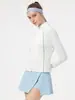 Bingse Otoño Invierno Nuevo Golf para Mujer Manga Larga Perforado Adelgazante Conjunto Deportivo Conjunto de Falda de Tenis