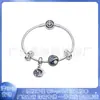 Pulseira Pandora s925 banhada a prata cuproníquel amor alta costura feminina com contas DIY pingente de conta solta