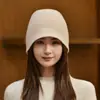 Venta al por mayor de fábrica Cachemira Transfronterizo Otoño/Invierno Estilo Nuevo Color Sólido Cálido Doble Hilo Engrosado Informal Sombrero para Cubrir la Cabeza Sombrero de Pescador