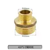 Adaptador Roscado Redutor de Aço Inoxidável Rosca Dupla Externa Extensão Direta de 1/4 de Polegada para 3/8 de Polegada, 1/2 Polegada, 3/4 de Polegada para 1 Polegada Conexões para Tubos de Água