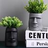 Estatua de Piedra Transfronteriza Florero de Flores Secas Artesanías Creativas Decoraciones para Sala de Estar Estatua de Resina Maceta para Planta Suculenta En Stock