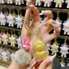 Llavero de Oro Puro 999 Colgante de Bolsa Dorada en Forma de Estrella Regalo Souvenir para Eventos de Transmisión en Vivo y Promociones de Ventas Pequeños Regalos de Año Nuevo