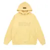 Moletom com Capuz de Veludo Estampado com Letras Estéreo Essentials Névoa Jaqueta Street Hip-Hop Juvenil Masculina e Feminina