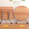 Mesa Plegable para Uso en Casa, Mesa de Comedor Cuadrada Pequeña para Apartamentos Pequeños, Puesto Exterior, Camping, Mesa Redonda Pequeña Simple