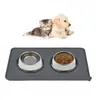 Tapete de Silicone para Pet Tapete Antiderrapante para Carro Tapete de Patinha de Gato Anti-Vazamento Tamanho Grande Tapete de Alimentação para Gato e Cachorro Tapete de Alimentação Tapete de Chão