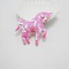 Lentejuelas de alta calidad unicornio colorido DIY hecho a mano accesorios para pinzas para el cabello de niños material para insertar en pastel al por mayor