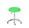 Taburete de plástico engrosado con altura ajustable y función giratoria, taburete redondo para escuela y laboratorio, taburete para estudiantes con ruedas, silla de bar de patas altas
