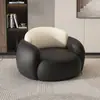 Mesa y sillas de negociación modernas de lujo ligero para sala de estar, balcón, dormitorio, salón de belleza, tienda de ropa, silla individual de cuero con diseño de garra de gato