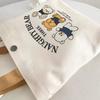 Nueva Bolsa de Lona de Oso Bolso de Mano Versátil Bolsa para Lonchera para Estudiante Bolso de Mano Simple Bolsa para Almuerzo para Trabajador de Oficina