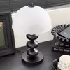 Luminária de Mesa Estilo Wabi-Sabi Vintage Retro Americano Quarto Estudo Mesa de Cabeceira Luminária Noturna Decorativa Francesa Forma de Abóbora Aconchegante