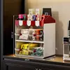 Estante de Almacenamiento para Vasos de Agua para Uso Doméstico en el Gabinete de la Sala de Estar, Portavasos Aislado de Acrílico, Estante de Almacenamiento de Gran Capacidad a Prueba de Polvo para Escritorio