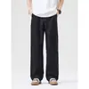 Maple House Roupas Masculinas / Nova Coleção Primavera/Verão 2026 Estilo Americano Calça Longa Solta Levemente Larga nas Pernas, Calça Casual Leve de Secagem Rápida