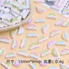 Mini Arco-Íris Multicolorido Misturado Desenho Animado Acessórios para Joias DIY Cola Cremosa Resina Pequenos Acessórios Grampo de Cabelo Materiais para Nail Art