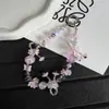 Nuevo Lanyard Creativo de Hielo Transparente Flor de Estrella Rama Cristal Llavero Colgante para Bolso