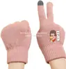 Guante de Lana Reciclada Transfronterizo Rpet Acrílico Guantes para Pantalla Táctil Rpet Lana Guantes Tejidos Fábrica Personalizada