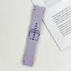 Adecuado para Samsung Galaxy Watch7 Correa de Hebilla de Color con Puntada Ondulada Correa de Reloj de Silicona Watchfe/456
