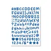 Novos Adesivos de Letras Inglesas de 0,5 Polegada Tamanho Pequeno Decoração de Cartão de Cumprimentos Material para Scrapbook Adesivos de Letras