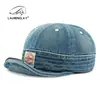Gorra de Mezclilla Lavada Estilo Calle Personalizada para Mujer, Gorra de Béisbol con Visera Suave, Gorra tipo Pato Estilo Americano, Gorra Vintage de Copa Plana para Hombre