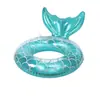 Flotador Inflable Grueso de Sirena, Juguete Acuático Grueso de PVC para Axilas para Adultos y Niños, Flotador de Axilas para Piscina