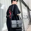 Nueva bolsa de almacenamiento cruzada para hombre de PU para el día a día, bolso de hombro de gran capacidad, bolso cruzado, mochila elegante para viajes cortos