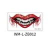 Halloween boca tatuagem adesivos novo comércio exterior em estoque cross-border adesivos de feridas festa horror decoração facial labial