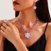 Collar de Concha y Estrella de Mar de Verano Bohemio Transfronterizo Europeo y Americano para Mujer, Joyería de Pulsera con Colgante de Caracola de Perla de Imitación