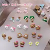 Accesorios de Uñas Portátiles de Resina, Accesorios de Joyería Hechos a Mano con Imitación de Gatito, Decoraciones para Uñas, Pendientes, Accesorios para Fundas de Teléfono