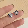 Pendientes de Aleación, Pendientes Pequeños y Exquisitos de Estrella Azul, Nuevos Pendientes de Gama Alta 2025, Pendientes Únicos para Mujer
