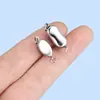 Broche de lingote de acero inoxidable para pulsera Accesorios para joyería hechos a mano DIY Accesorios para pulseras de perlas Broche conector universal versátil