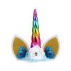 Forma de Flor de Unicornio de Pony Fiesta de Cumpleaños Tela Inserto para Pastel Color Completo Listo para Usar Popular Transfronterizo Suministros para Fiestas