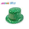 Chapéu de Cartola com Estampa de Ano Novo Cartão Plástico PVC Chapéu Festa de Ano Novo Impressão Personalizada logo Fábrica Direta