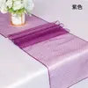 Camino de Mesa Jacquard de Hilo de Vidrio Color Sólido Simple Hecho a Medida Transfronterizo Decoración de Boda Mantel para Mesa de Café