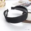 Diadema de Lana Tejida Otoño e Invierno Versión Ancha Paquete de Cabello Tocado Color Puro Hebilla Alta para la Cabeza Pasador Diadema Estilo Coreano