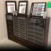Gabinete de almacenamiento para arte de uñas vitrina juego de mesa y silla para arte de uñas silla para arte de uñas estilo vintage gabinete de almacenamiento de madera maciza gel para uñas