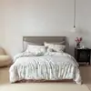 Conjunto de Cama Floral Retrô Francês 60 Fios Lenzing Tencel Quatro Peças Aiol Garden Cobertura de Colchão Fresca de Verão Lençóis