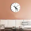 Reloj de Pared Acrílico Simple Nórdico Moda Creativa Sala de Estar Dormitorio Hogar Jirafa Moda