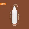 Frasco de Loção Branco Tipo Pump Desinfetante para Mãos Recarga de Frasco Sérum Shampoo Líquido Frasco de Plástico para Apertar Loção