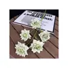 5 Rosas de Copo de Nieve Flores Artificiales Diseño de Escena para Salón de Bodas Flores Artificiales Pared de Rosas Popular Flores Artificiales Mayoreo