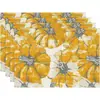 Amazon Halloween Acción de Gracias Manteles Individuales Calabaza Hoja de Arce Manteles Individuales Pavo Otoño Decoración de Mesa Manteles Individuales Resistentes al Calor