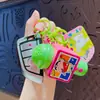 Llavero Original Micrófono de Grabación Mini Crayon Shin-Chan Juguete Sonoro Divertido para Aliviar el Estrés Colgante para Bolso Decoración