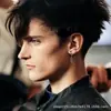Moda Europea y Americana Transfronteriza Hebilla de Oreja Simple de Acero Inoxidable Hebilla de Oreja Cruzada Pendientes Neutros Punk Hip-hop Pendientes Joyería