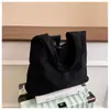 Versión Coreana Ins Bolso Tote Simple de Color Sólido de Gran Capacidad para Mujer 2025 Nuevo Casual Versátil para Viajar al Trabajo Bolso de Hombro para Debajo del Brazo