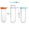 Tubo de Centrífuga de Laboratorio Tubo Dispensador de Granos de Café Plástico PP 25/50ml 100ml Botella Dispensadora de Pie con Soporte