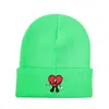 Amazon Logo Cara Sonriente Personalizada Gorro de Punto Exportación Color Sólido Gorro de Lana Invierno para Hombre Cálido Protección para los Oídos Gorro para el Frío